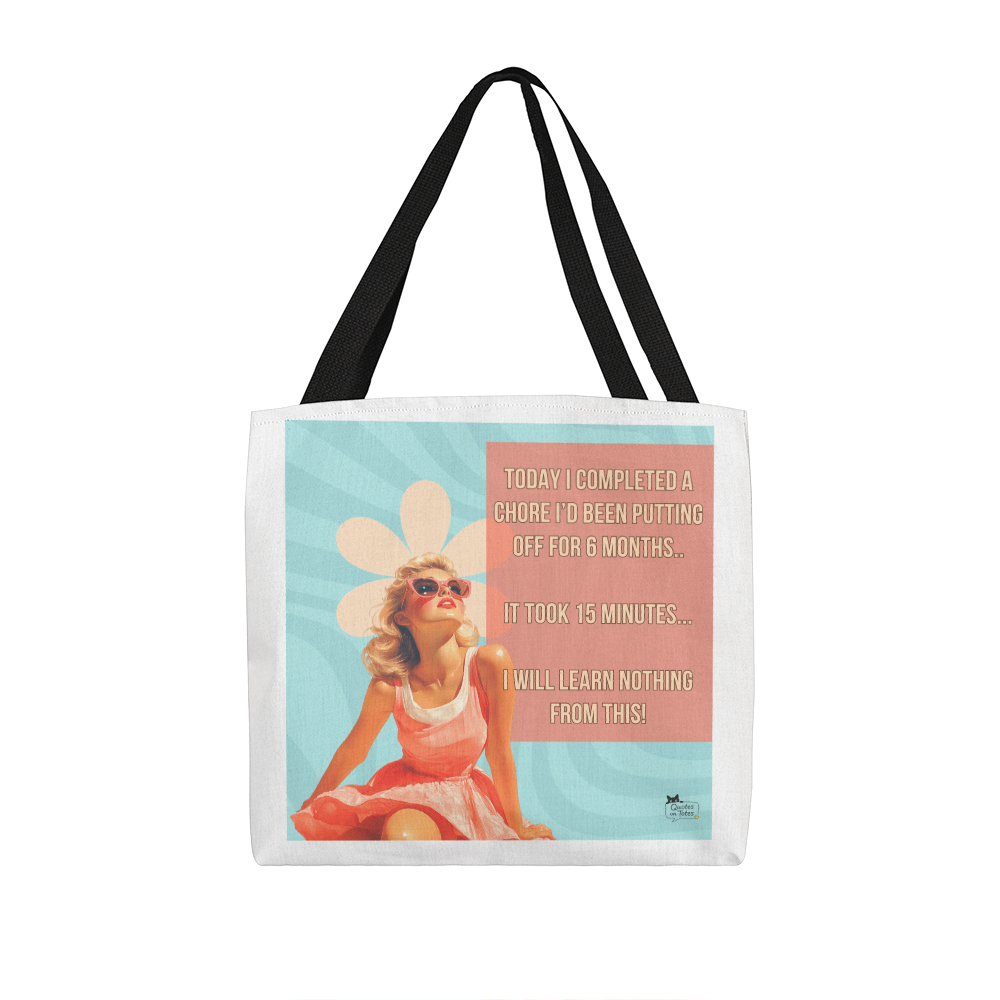 Learn Nothing Retro Tote Bag