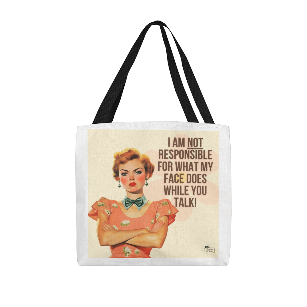 Not Responsible Retro Tote Bag