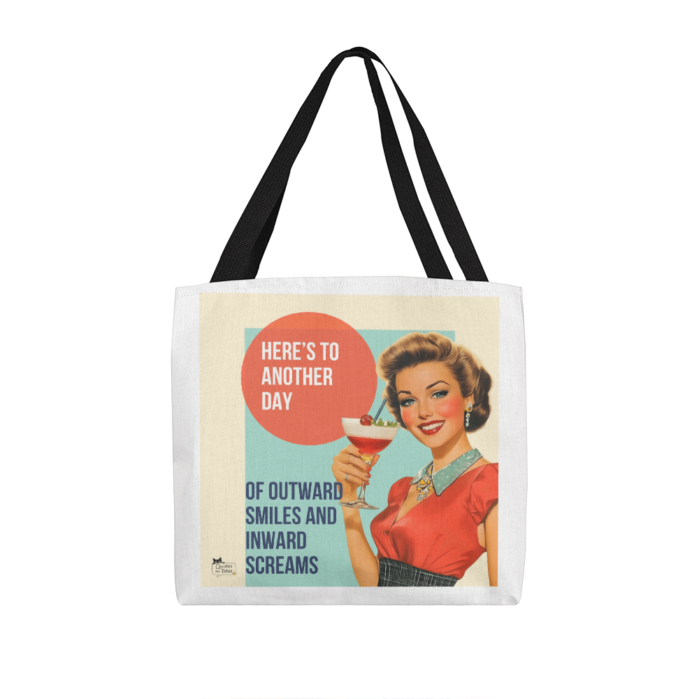 Outward Smiles Retro Tote Bag