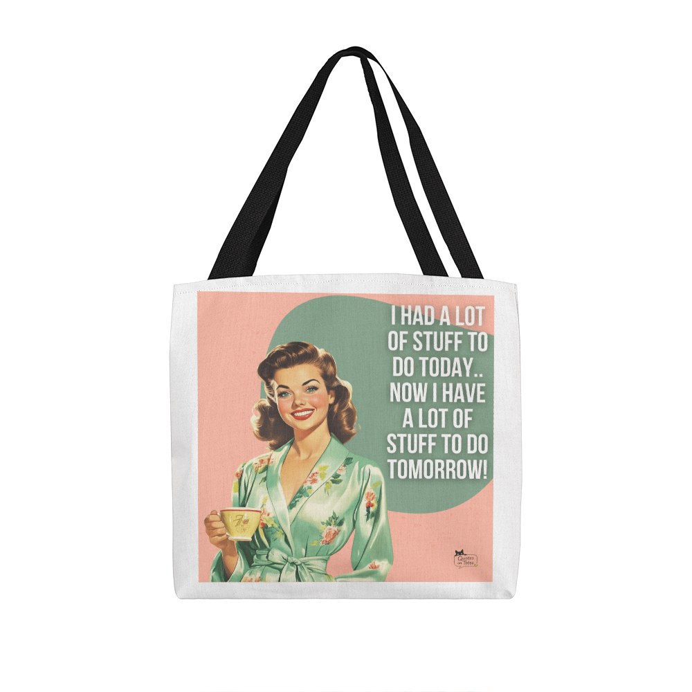 Stuff to Do Retro Tote Bag