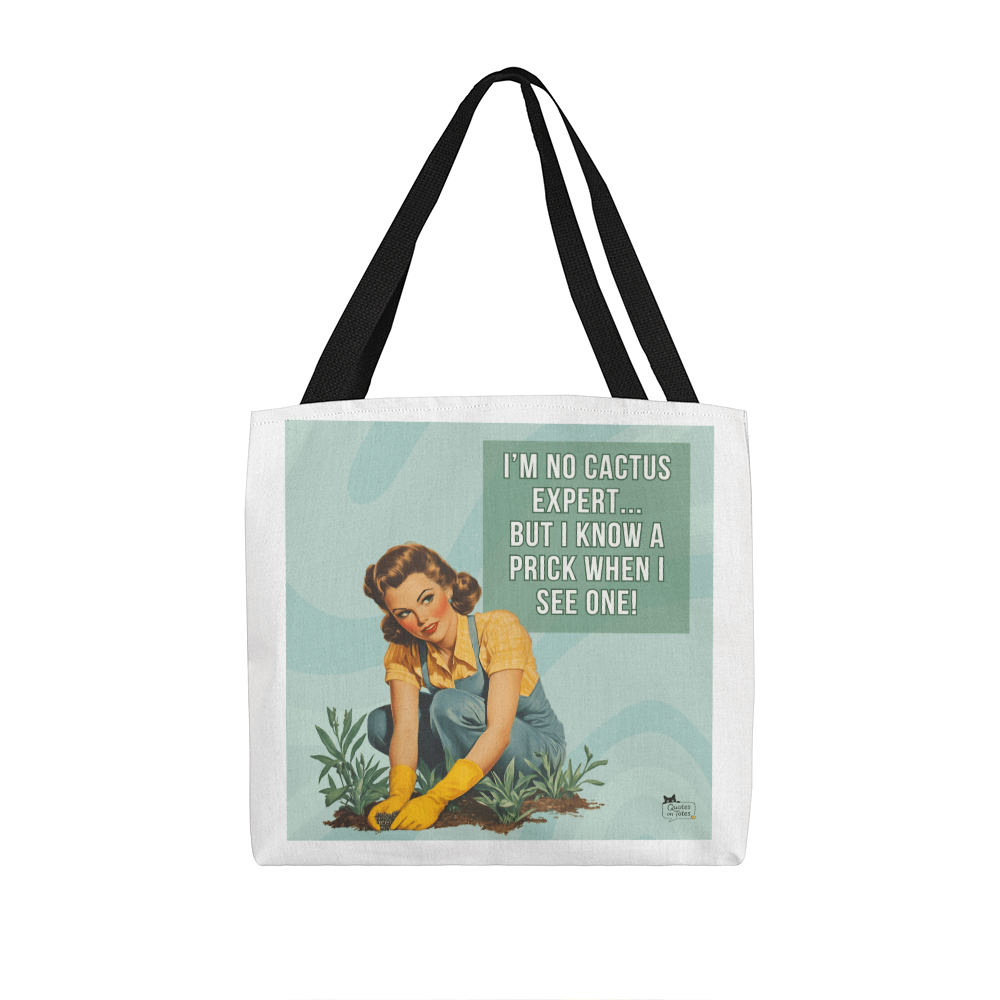 Cactus Retro Tote Bag