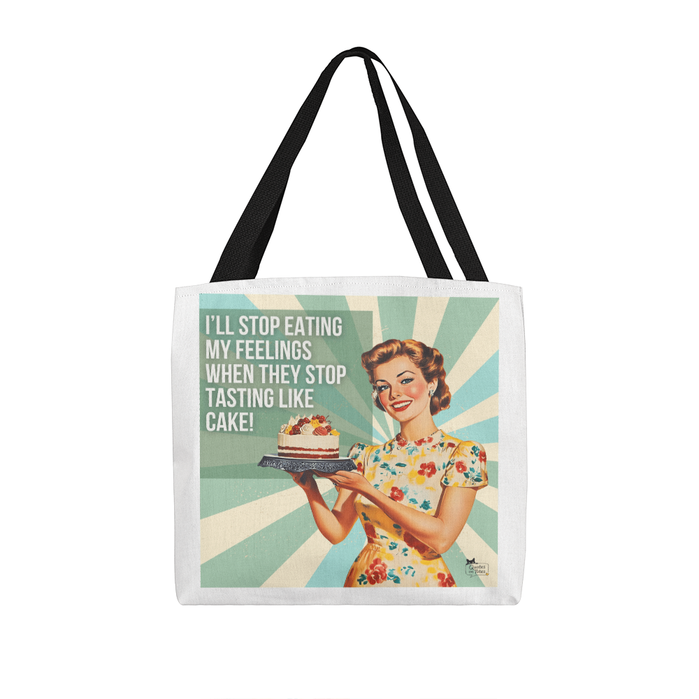 Feelings Taste Like Retro Tote Bag
