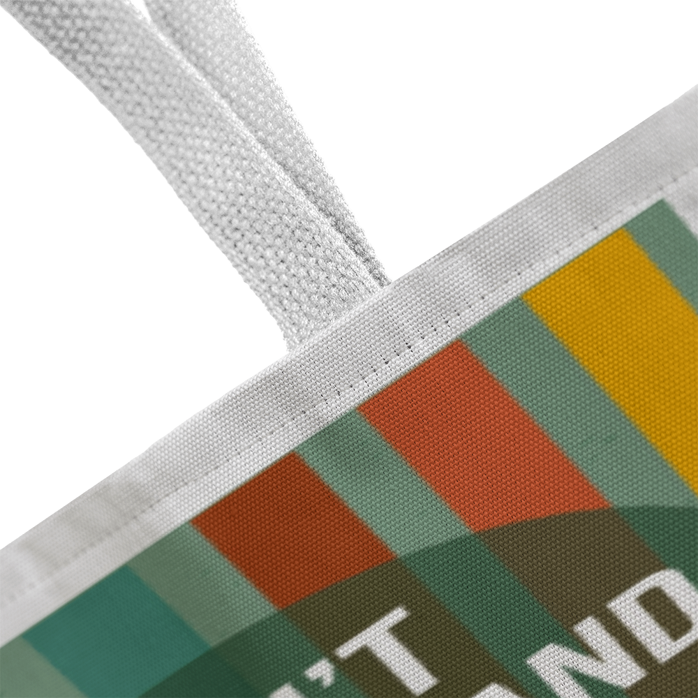 I Don't Care Retro Tote Bag