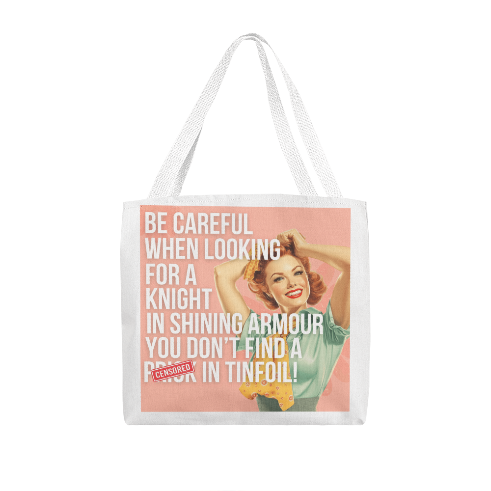 Shining Armor Retro Tote Bag