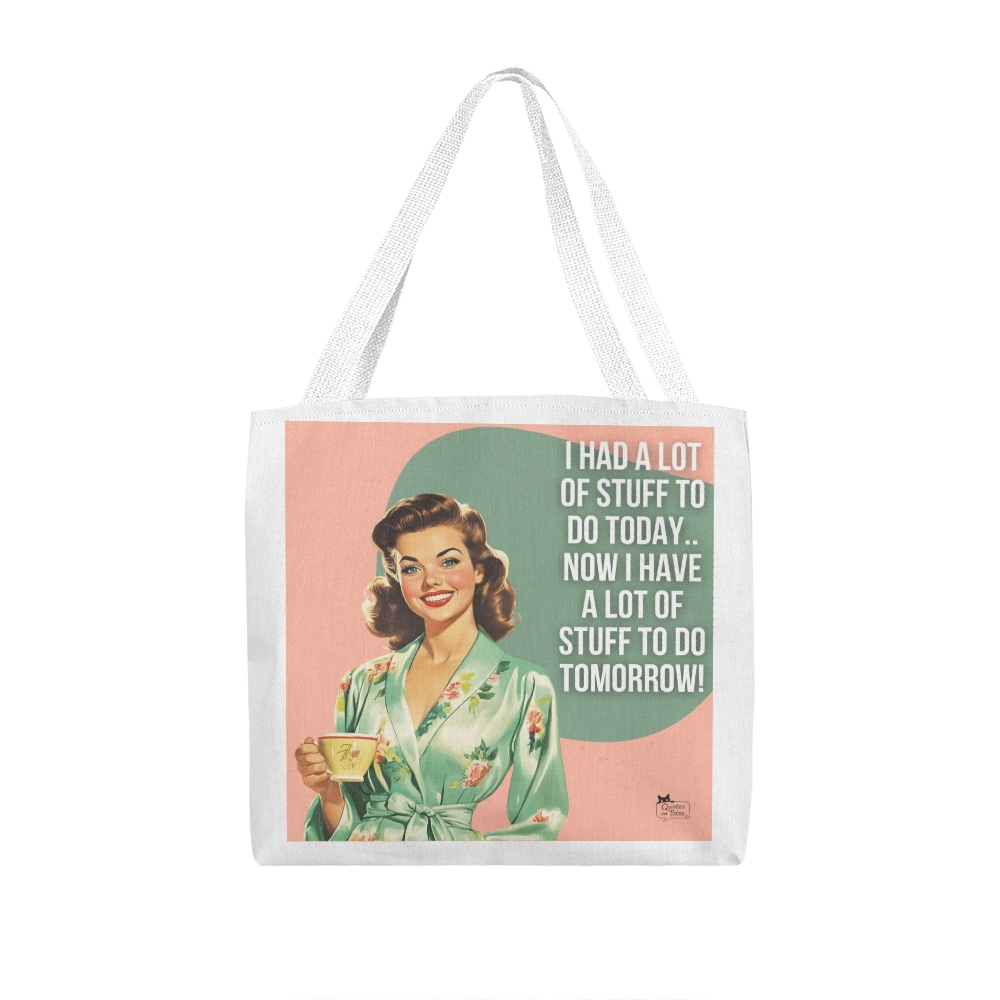 Stuff to Do Retro Tote Bag