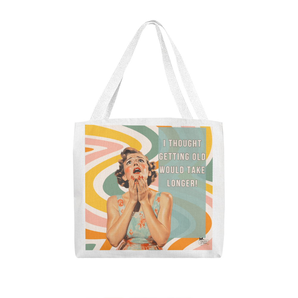 Getting Old Retro Tote Bag