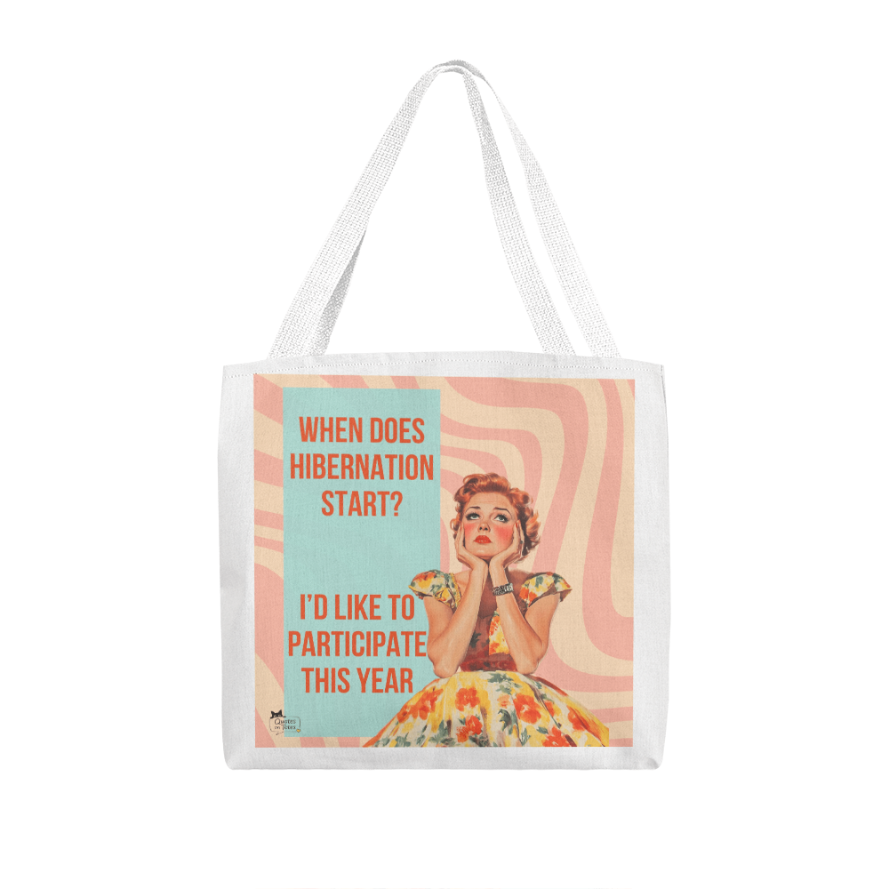 Hibernation Retro Tote Bag