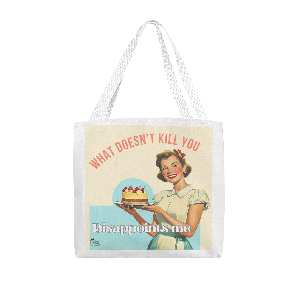 What Doesn't Kill You Retro Tote Bag