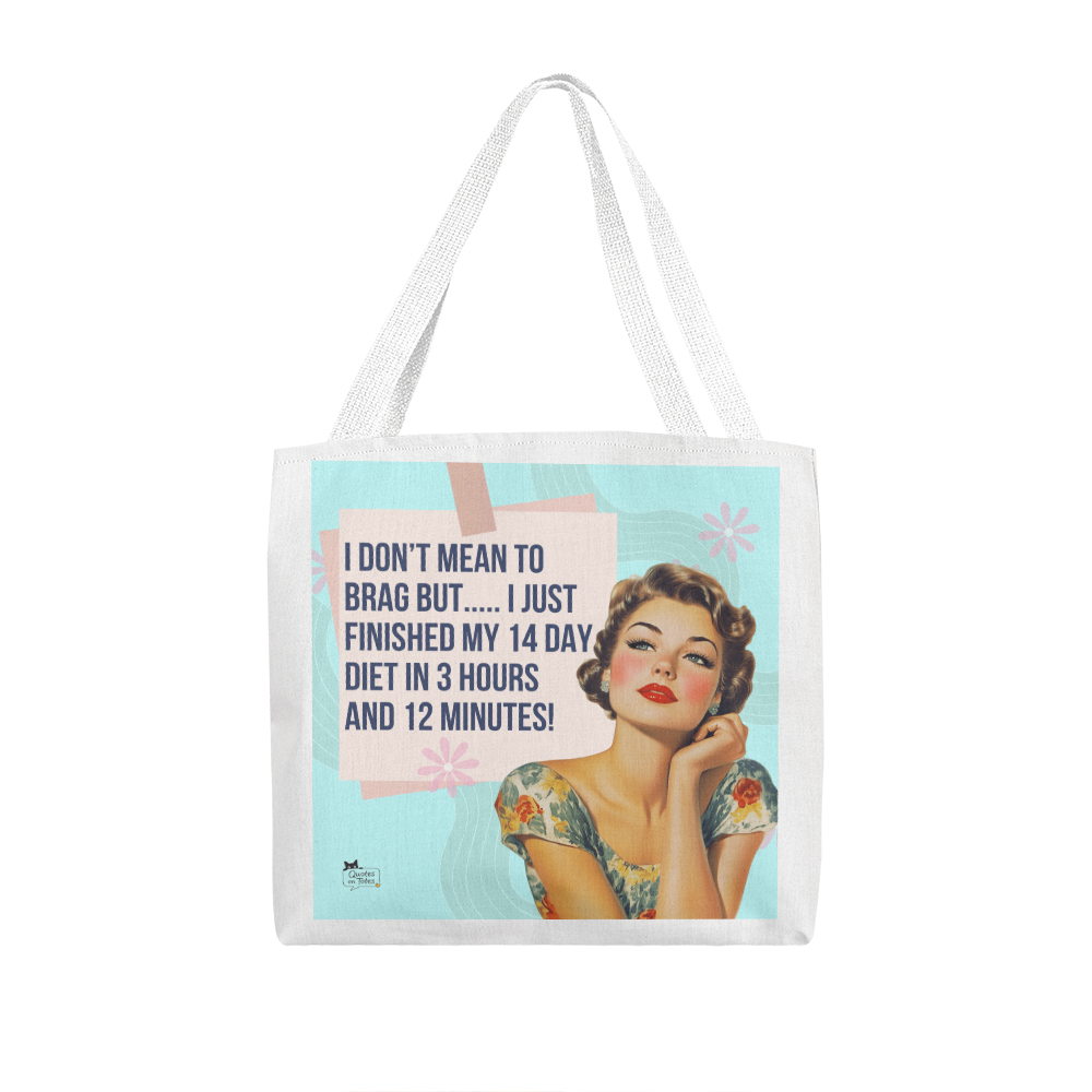 14 Day Diet Retro Tote Bag