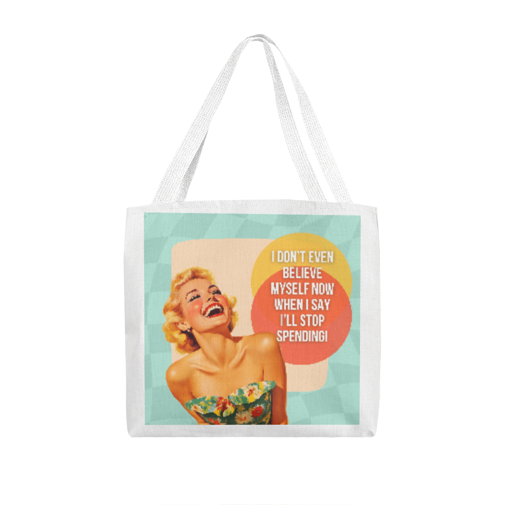 Believe Myself Retro Tote bag