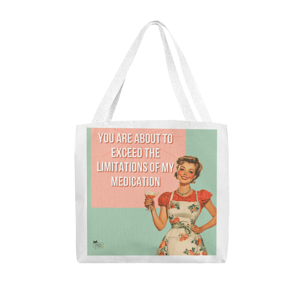 Medication Retro Tote Bag