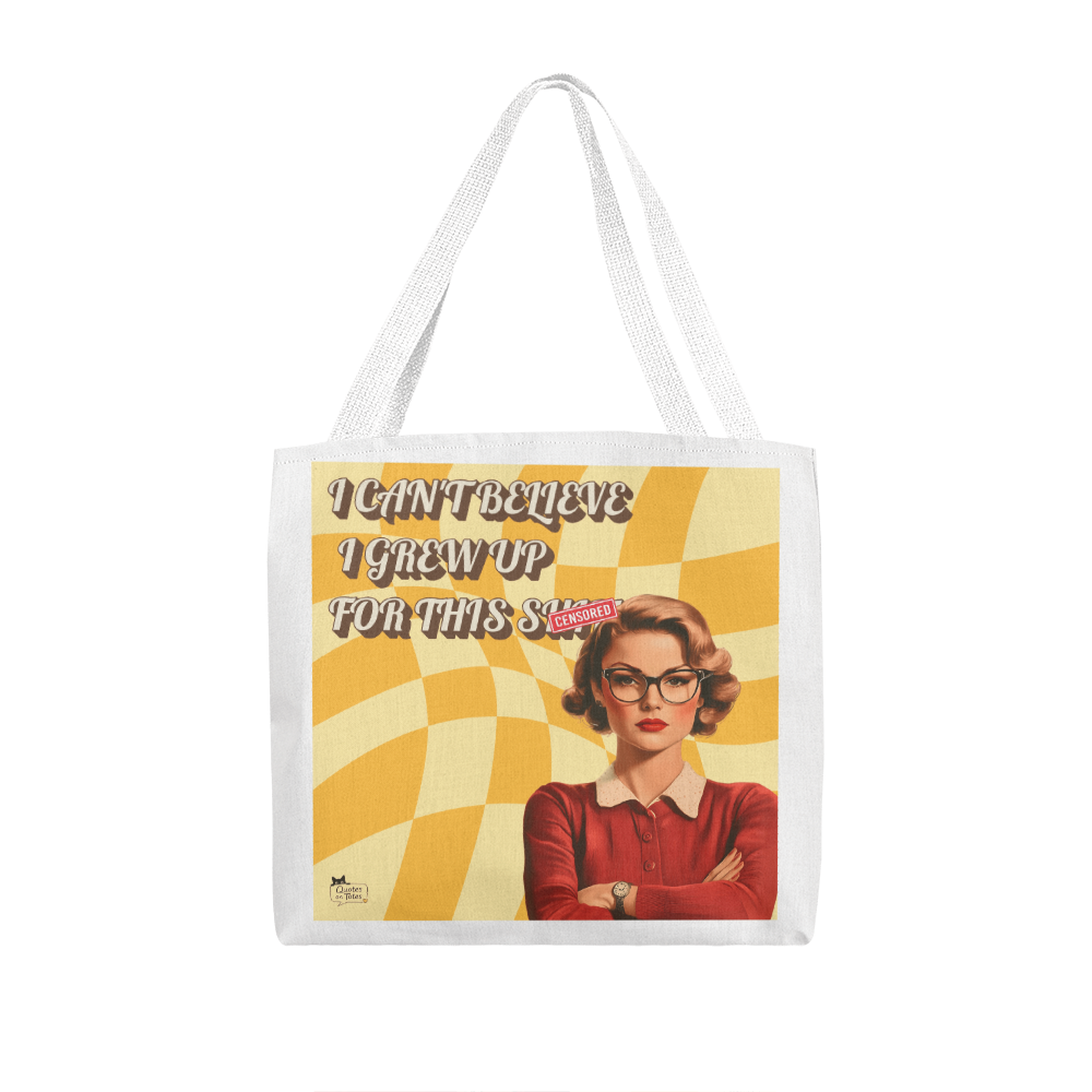 Grew Up For This Retro Tote Bag