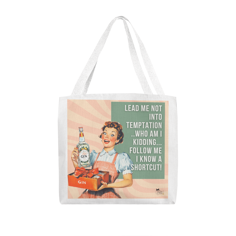 Temptation Retro Tote Bag