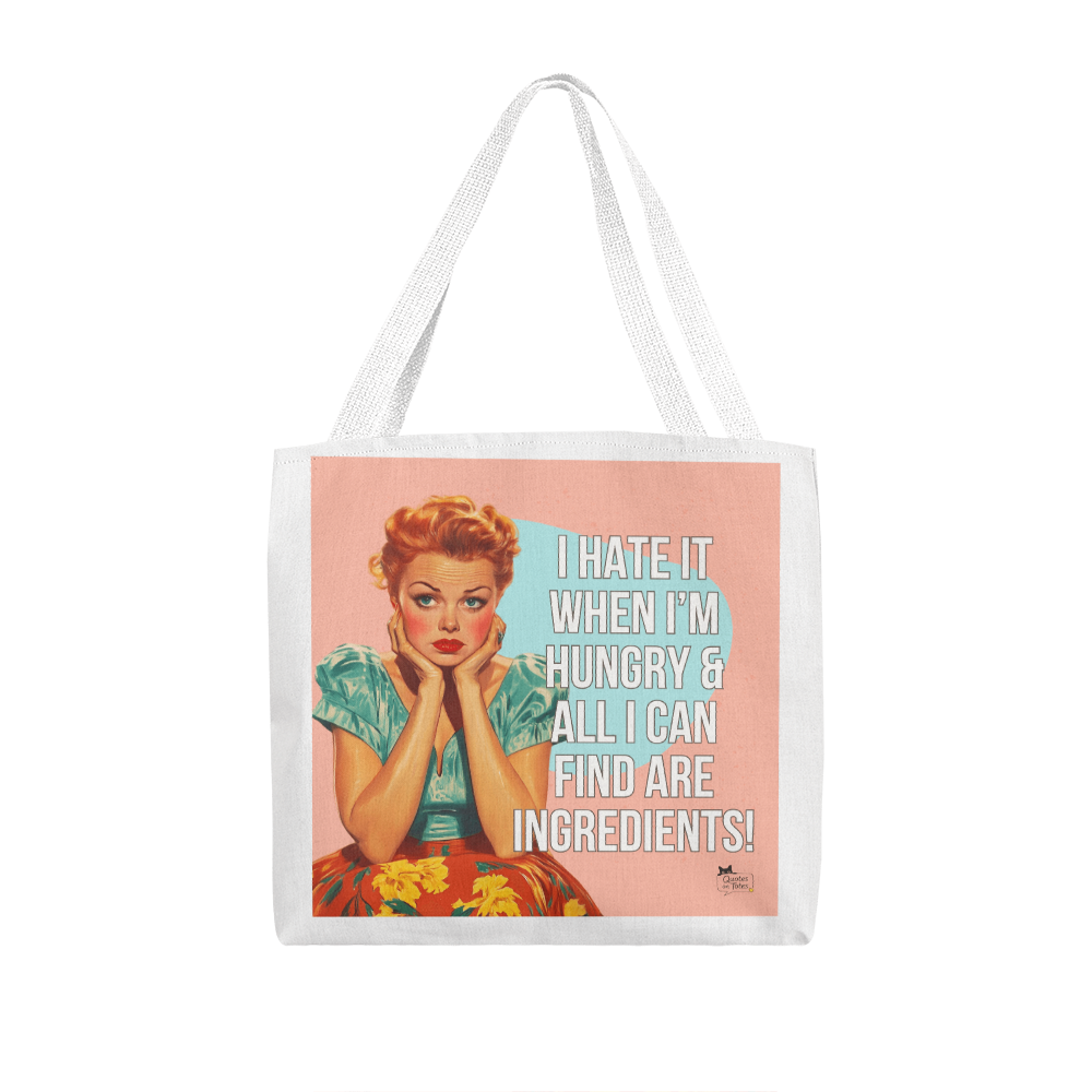 I'm Hungry Retro Tote Bag