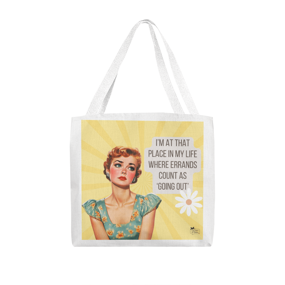 Errands Retro Tote Bag