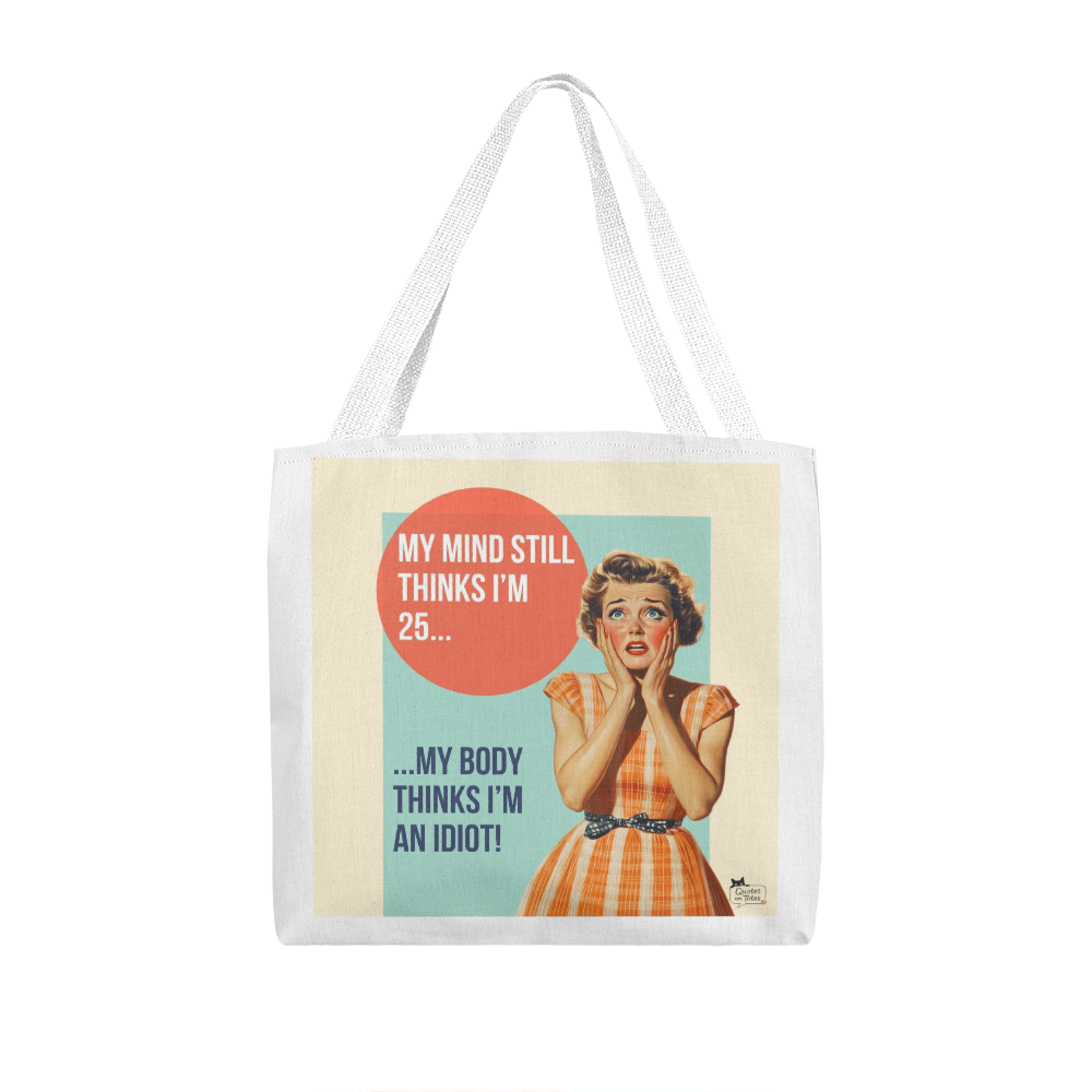 I'm an Idiot Retro Tote Bag