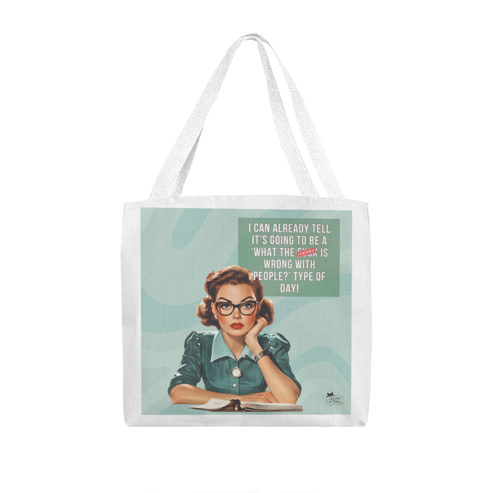 Wrong With People Retro Tote Bag