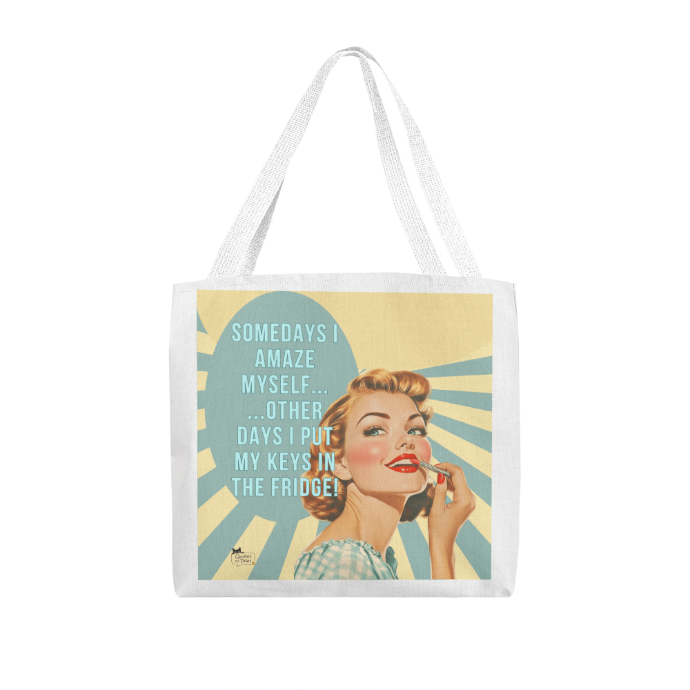 Amaze Myself Retro Tote Bag