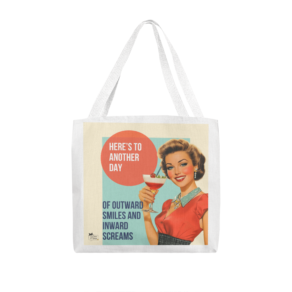 Outward Smiles Retro Tote Bag
