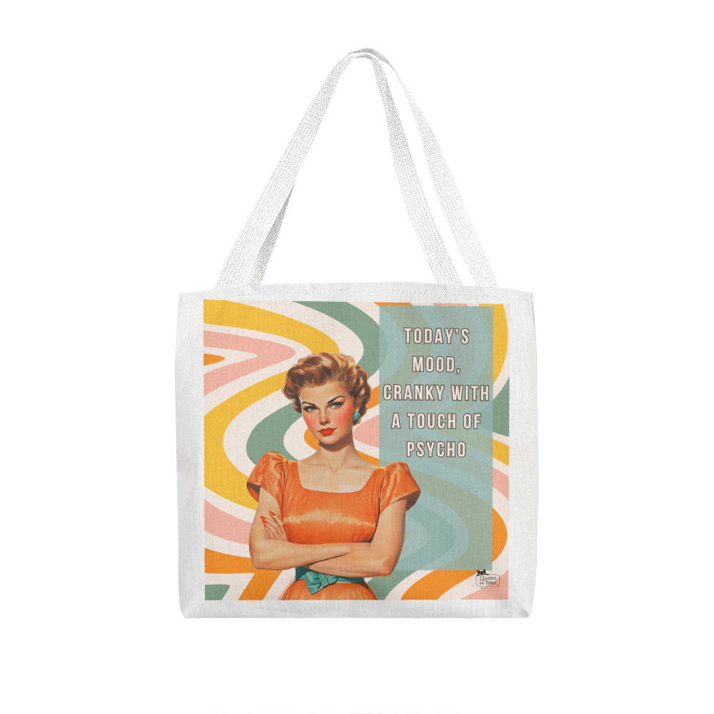 Cranky Retro Tote Bag