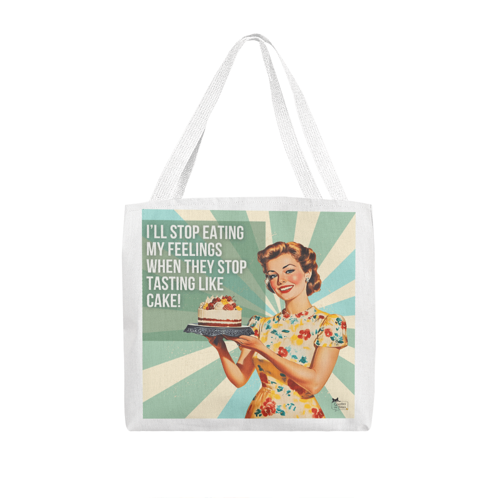 Feelings Taste Like Retro Tote Bag