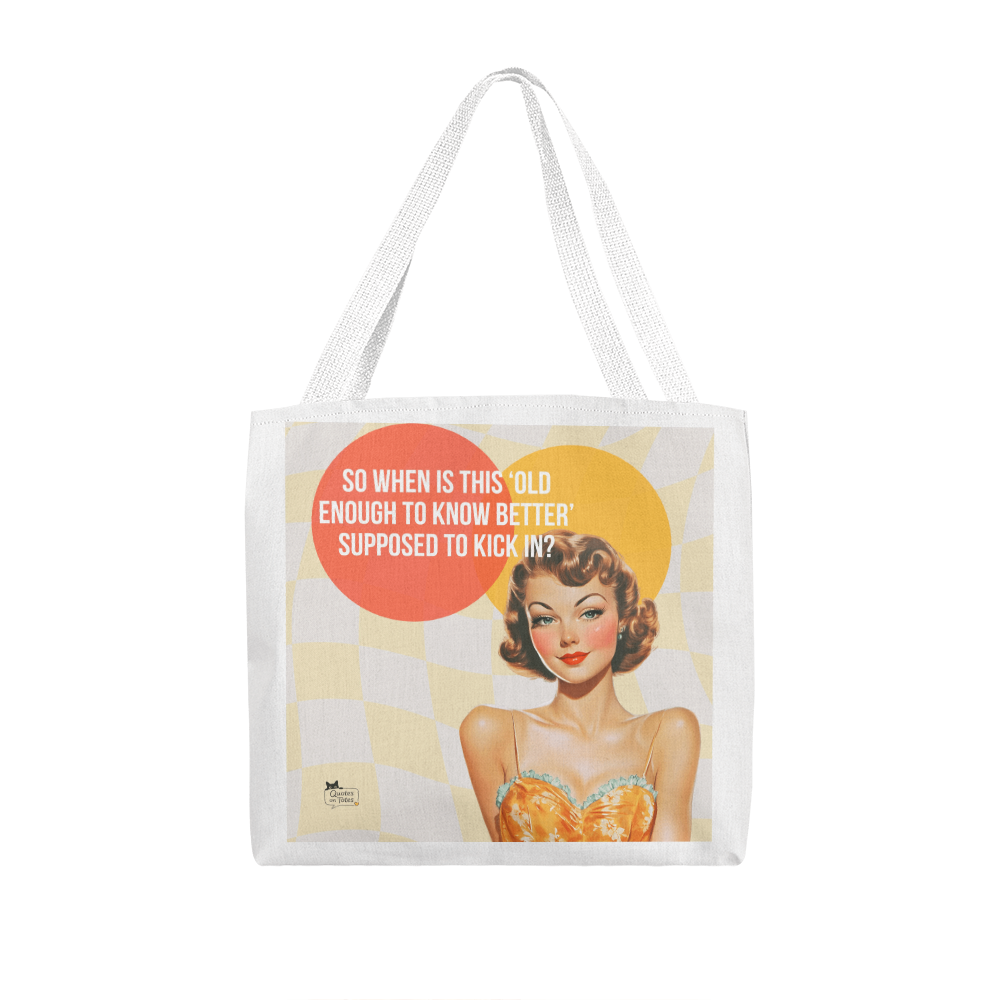 Kick In Retro Tote Bag