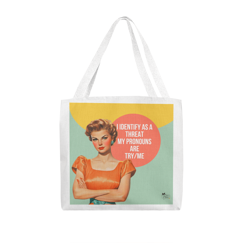 Try Me Retro Tote Bag