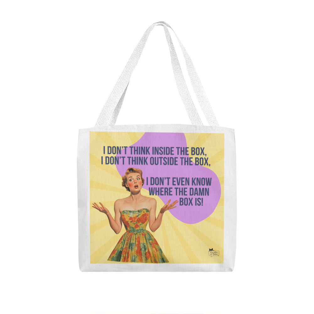 Where's The Box Retro Tote Bag