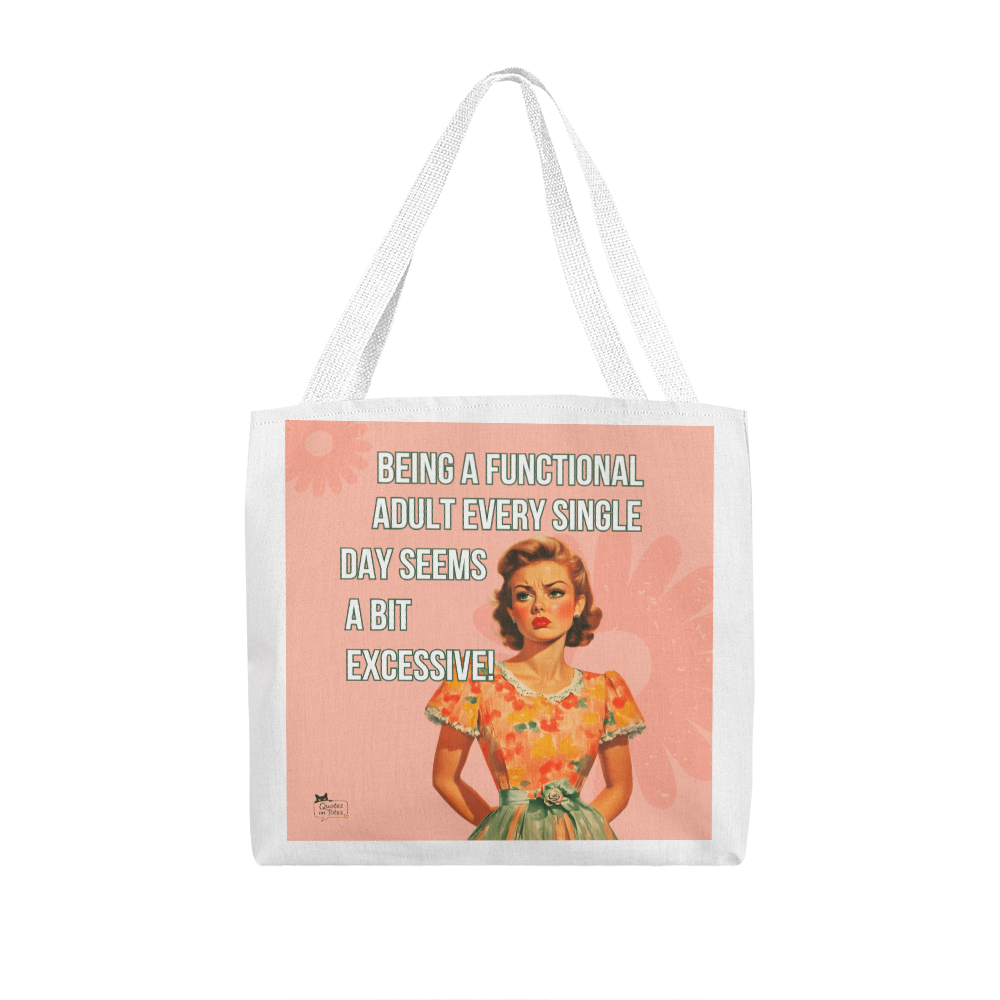 Excessive Retro Tote Bag