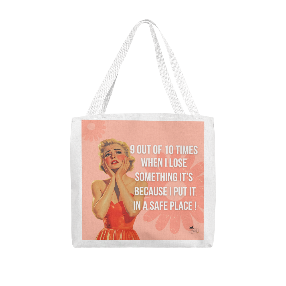 Safe Place Retro Tote Bag