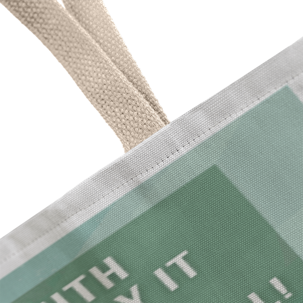 My Face Will Say It Retro Tote Bag