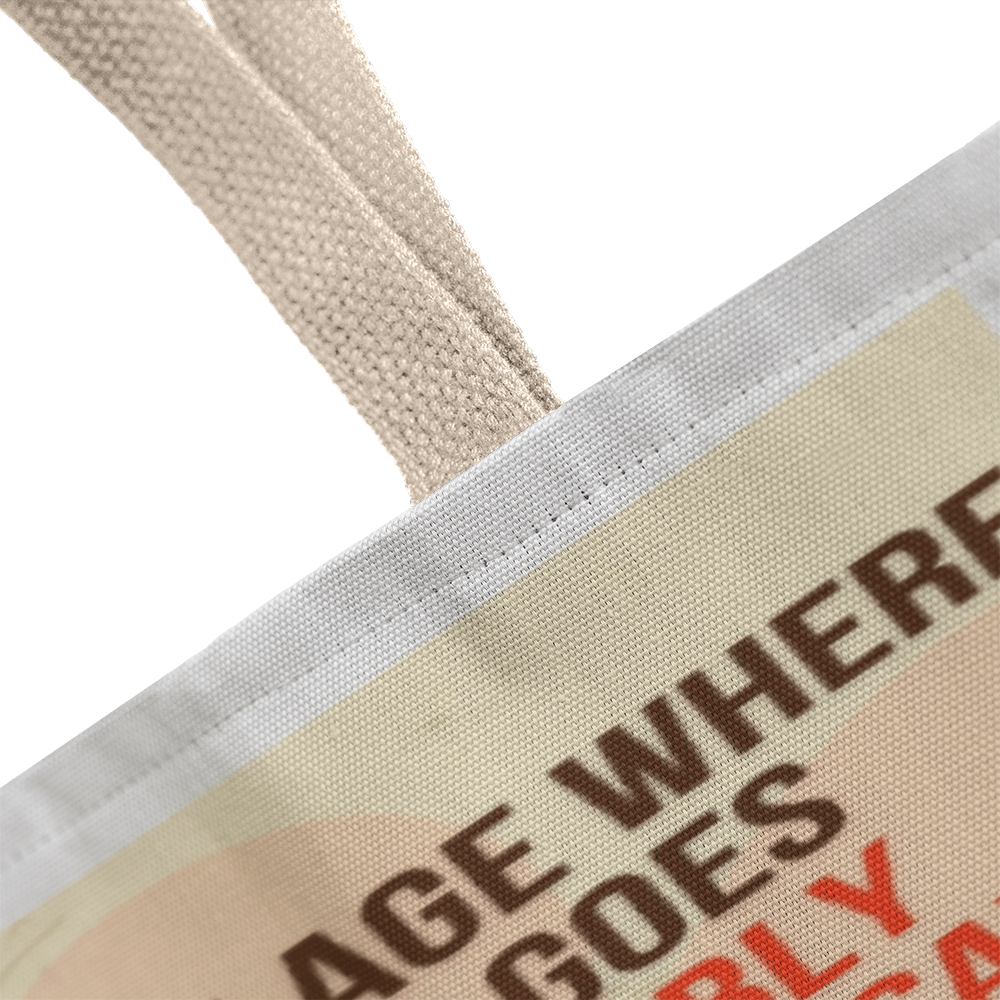 Probably Shouldn't Retro Tote Bag