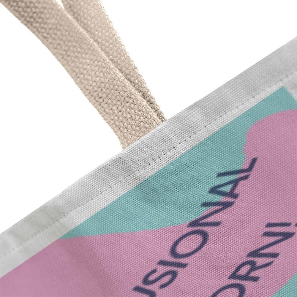 Unicorn Retro Tote Bag