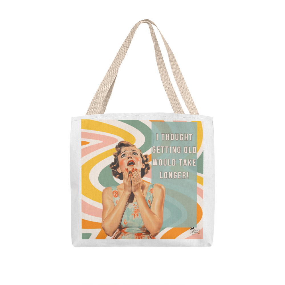 Getting Old Retro Tote Bag