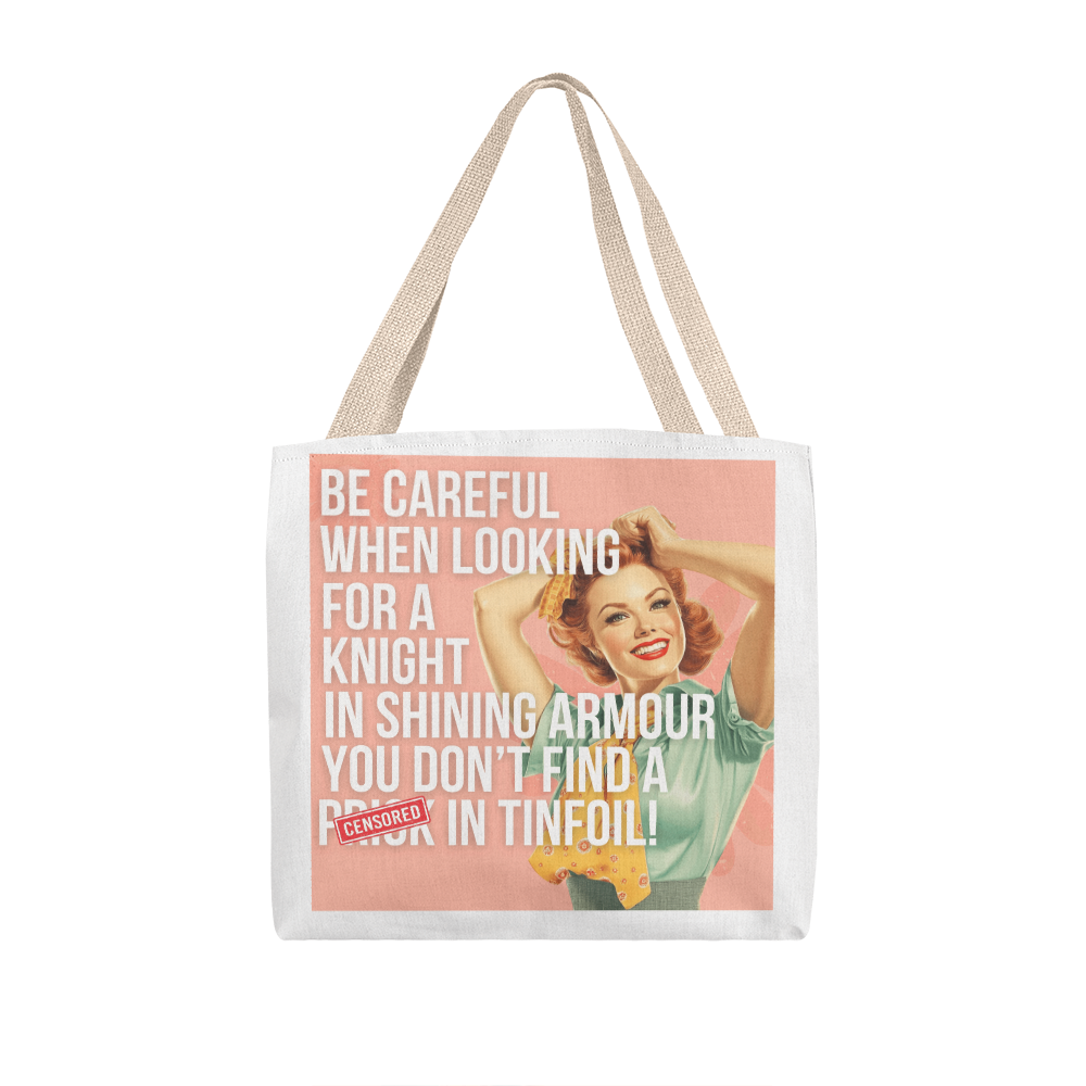 Shining Armor Retro Tote Bag
