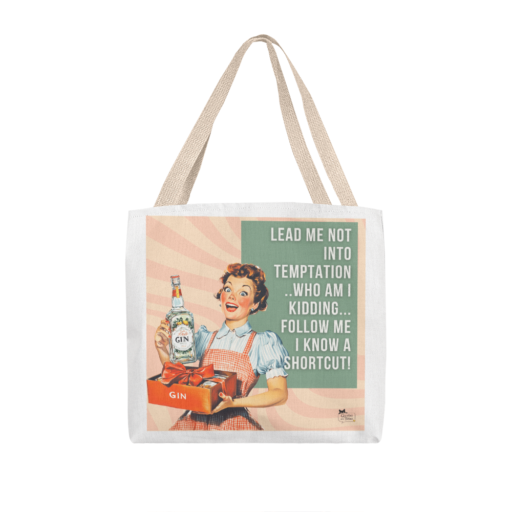 Temptation Retro Tote Bag