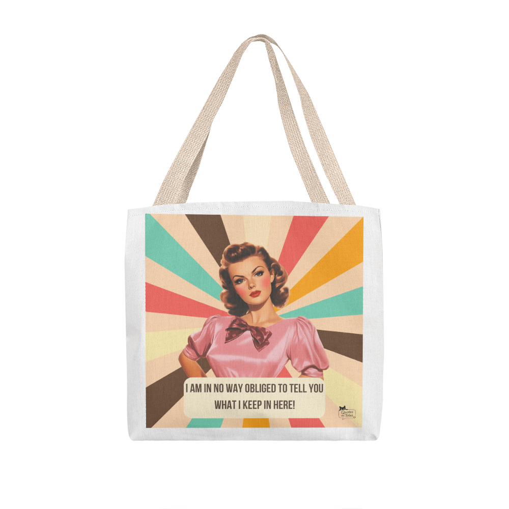 Not Obliged Retro Tote Bag