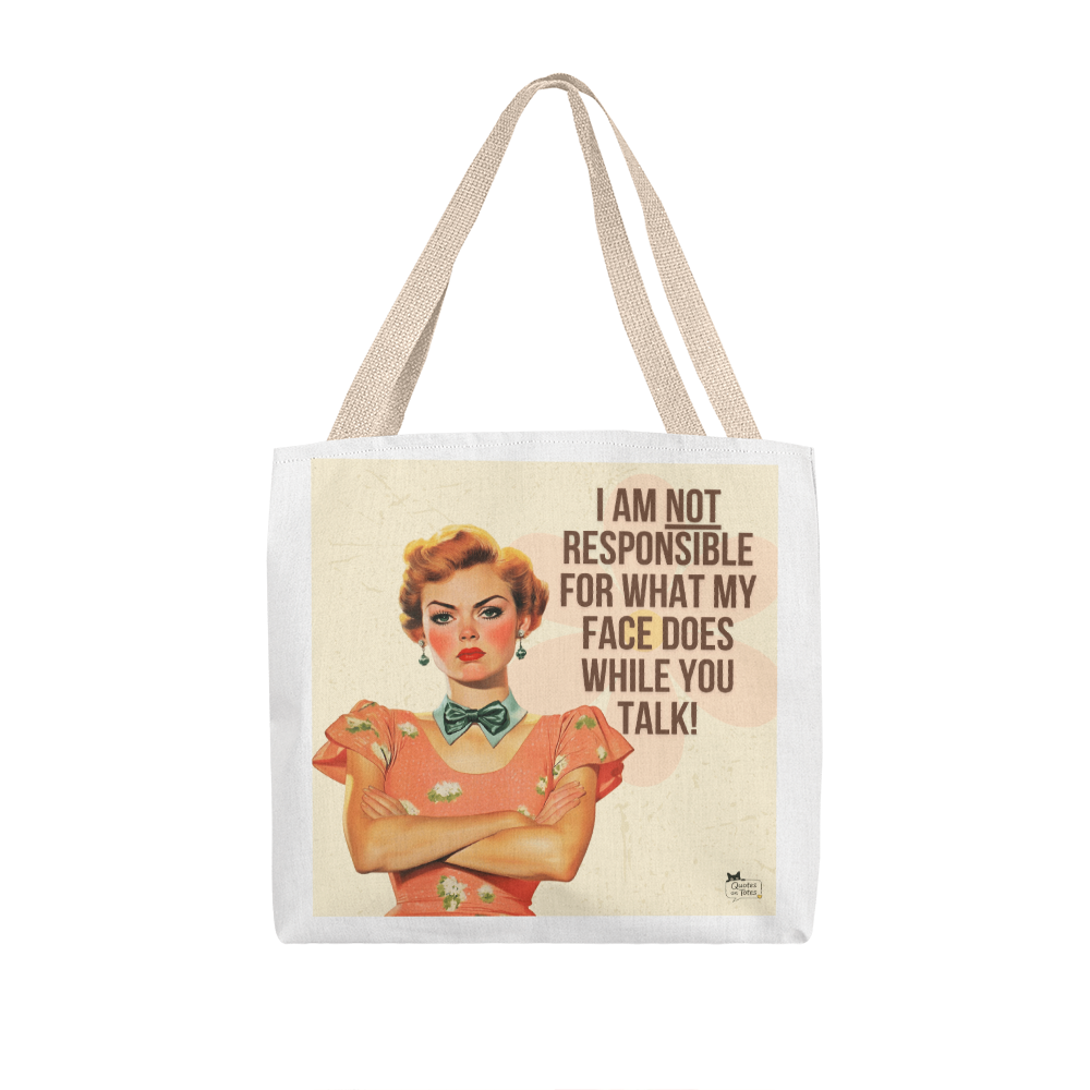 Not Responsible Retro Tote Bag