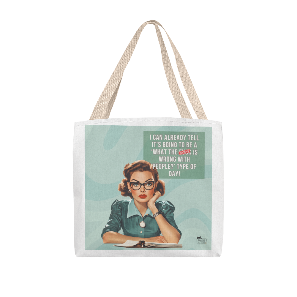 Wrong With People Retro Tote Bag