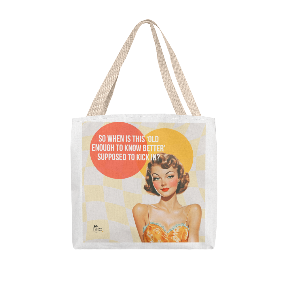 Kick In Retro Tote Bag