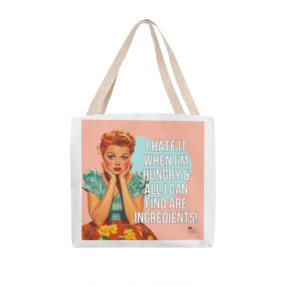 I'm Hungry Retro Tote Bag