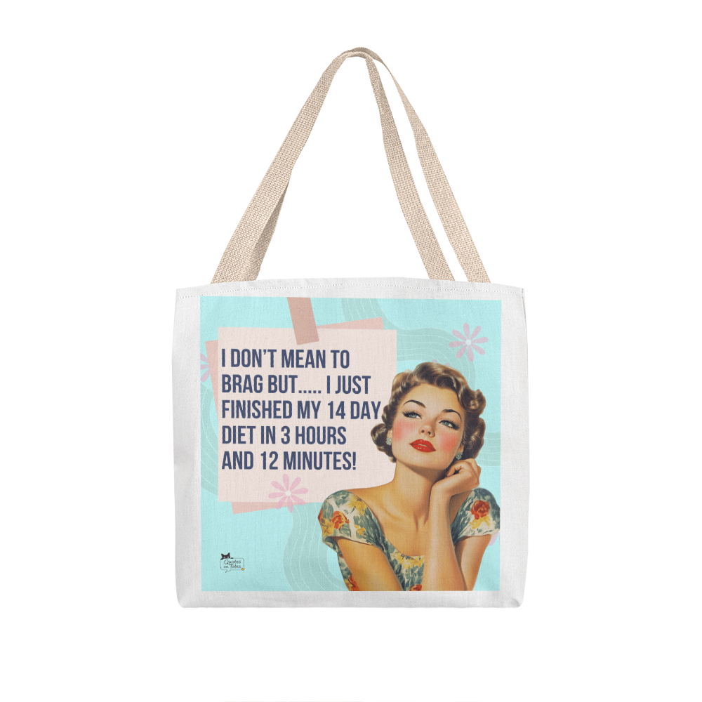 14 Day Diet Retro Tote Bag