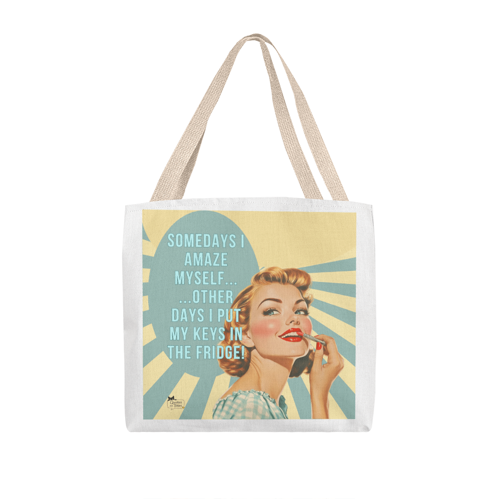 Amaze Myself Retro Tote Bag