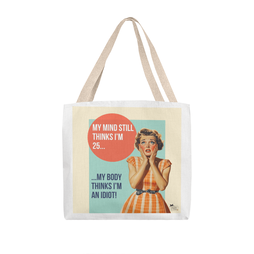 I'm an Idiot Retro Tote Bag