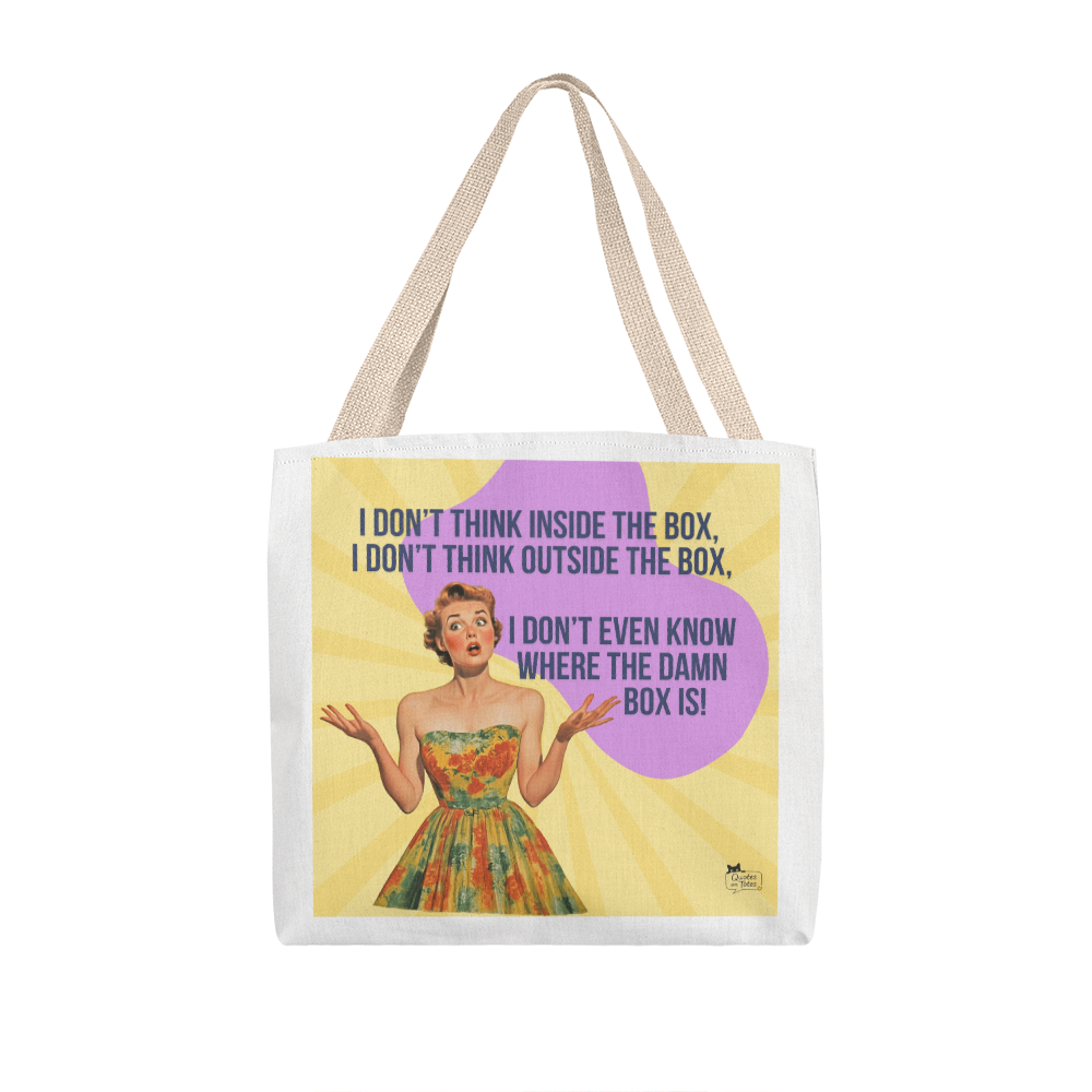 Where's The Box Retro Tote Bag
