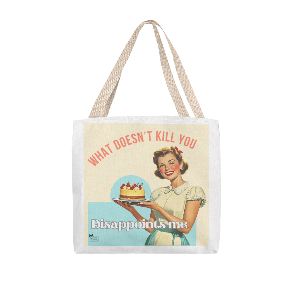 What Doesn't Kill You Retro Tote Bag