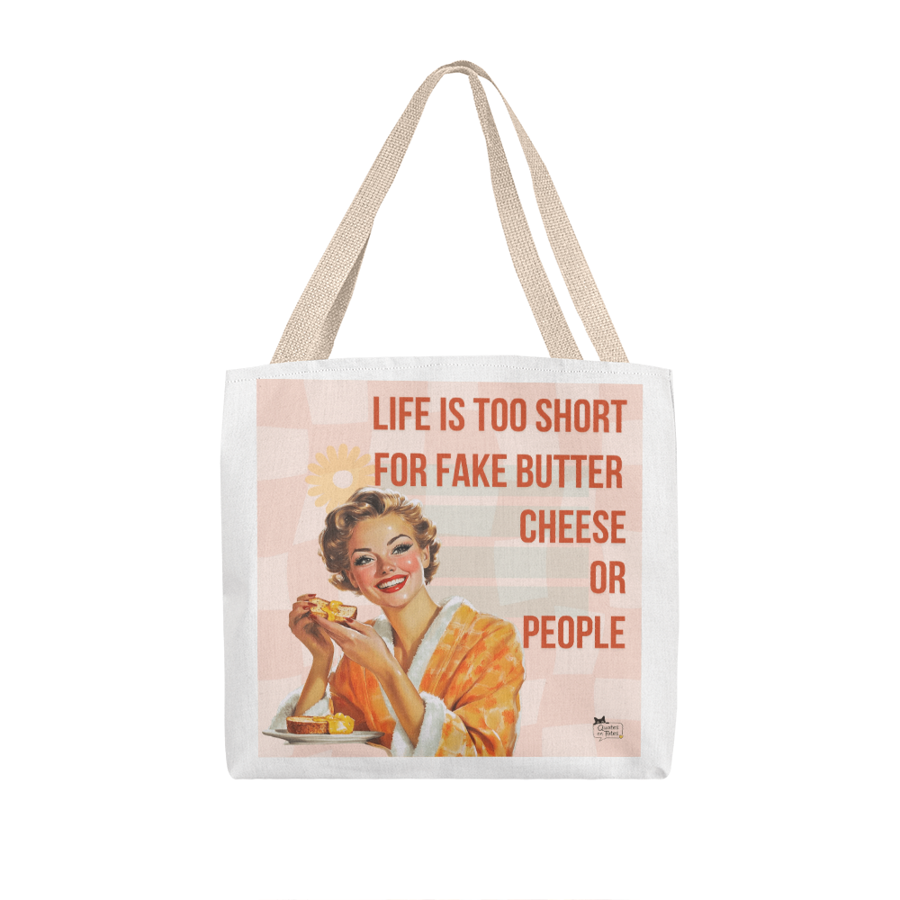 Fake Butter Retro Tote Bag