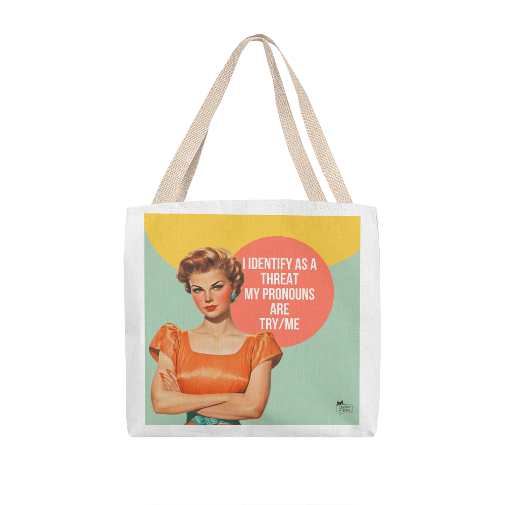 Try Me Retro Tote Bag