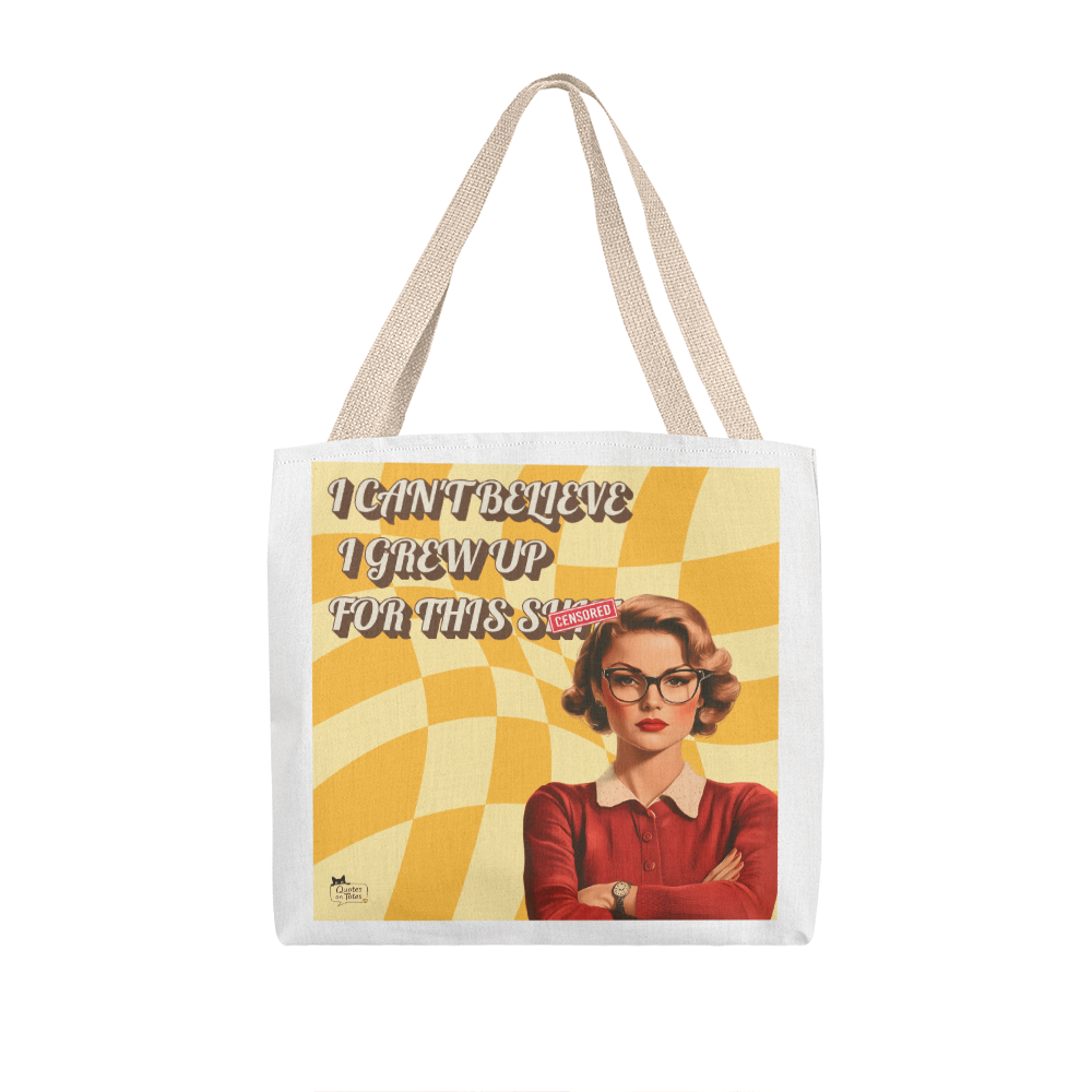 Grew Up For This Retro Tote Bag