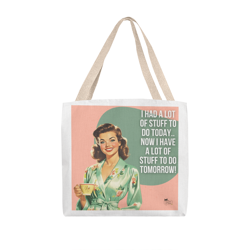 Stuff to Do Retro Tote Bag